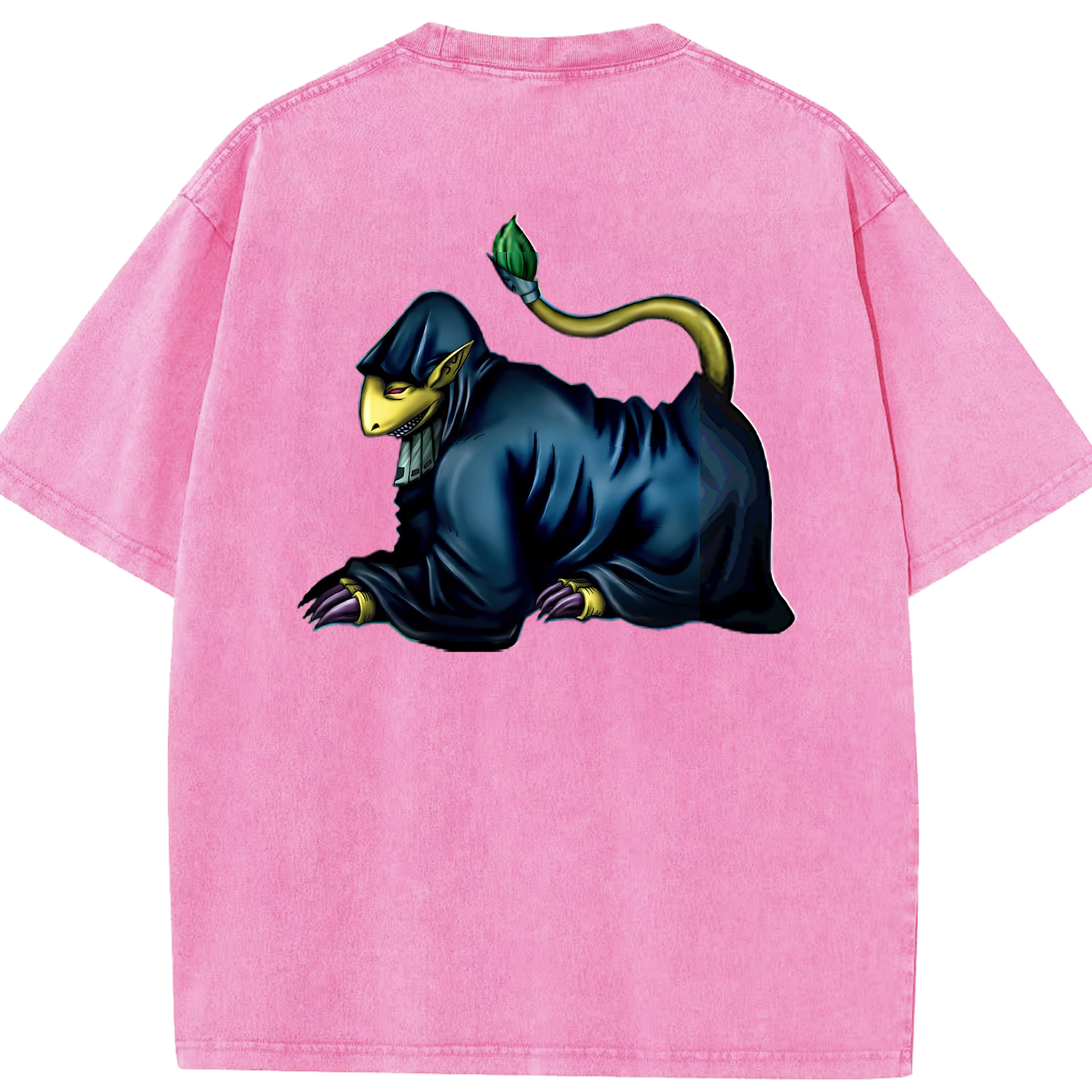 （画像用） 遊☆戯☆王 Yu-Gi-Oh! 綿100% ヴィンテージ風 半袖Tシャツ（背面プリント）